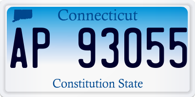 CT license plate AP93055