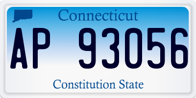 CT license plate AP93056