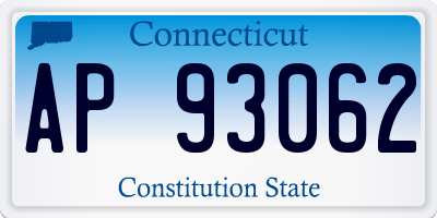 CT license plate AP93062