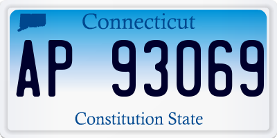 CT license plate AP93069