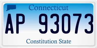 CT license plate AP93073