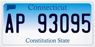 CT license plate AP93095