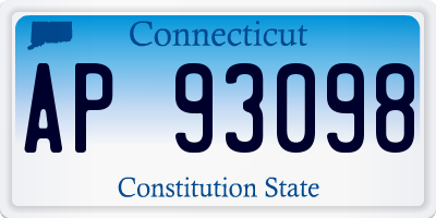 CT license plate AP93098