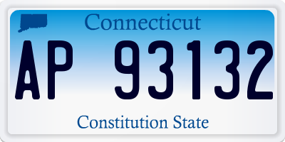 CT license plate AP93132