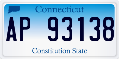 CT license plate AP93138