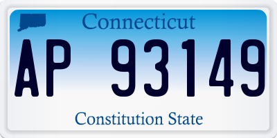 CT license plate AP93149