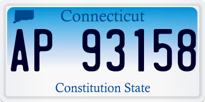 CT license plate AP93158