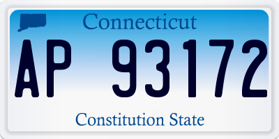 CT license plate AP93172