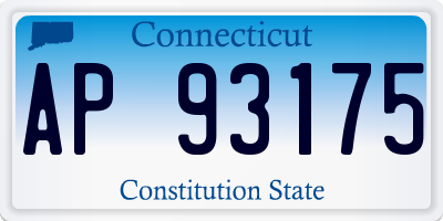 CT license plate AP93175