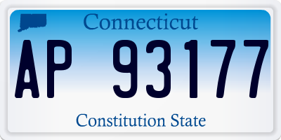 CT license plate AP93177