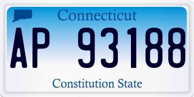 CT license plate AP93188