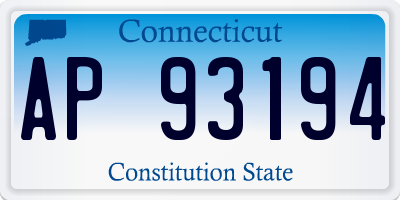 CT license plate AP93194