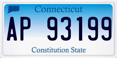 CT license plate AP93199