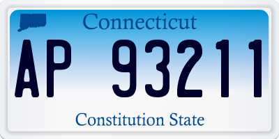 CT license plate AP93211