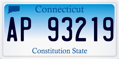 CT license plate AP93219