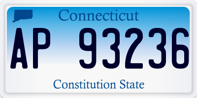 CT license plate AP93236