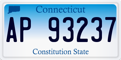 CT license plate AP93237