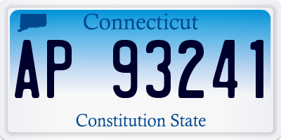 CT license plate AP93241