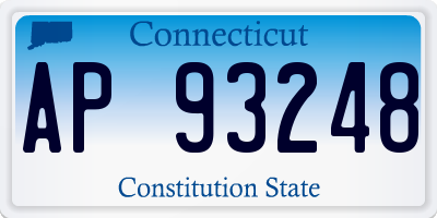 CT license plate AP93248