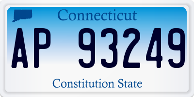 CT license plate AP93249