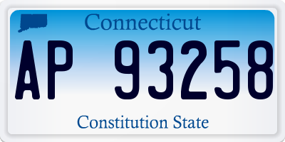 CT license plate AP93258