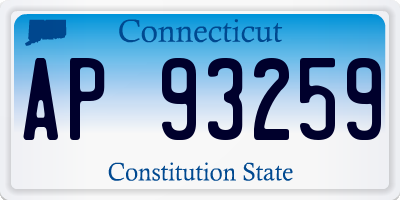 CT license plate AP93259