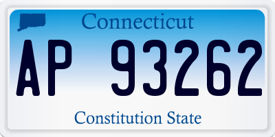 CT license plate AP93262