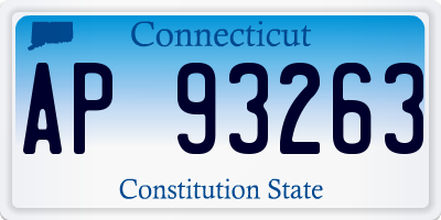 CT license plate AP93263