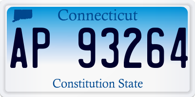 CT license plate AP93264