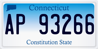 CT license plate AP93266