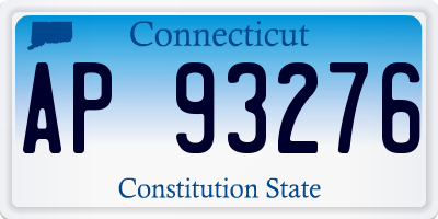 CT license plate AP93276