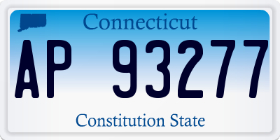 CT license plate AP93277