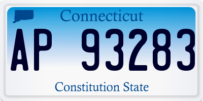 CT license plate AP93283