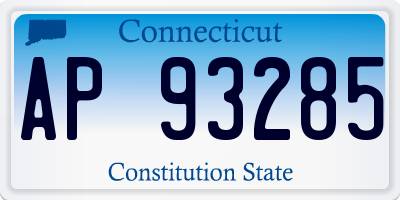 CT license plate AP93285