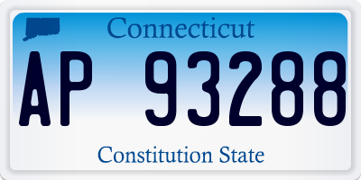 CT license plate AP93288