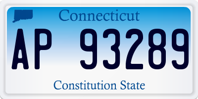 CT license plate AP93289