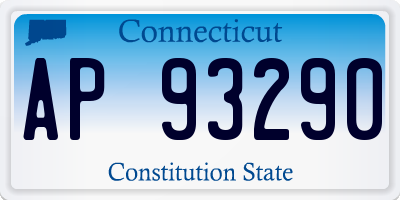 CT license plate AP93290