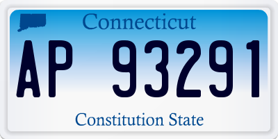 CT license plate AP93291