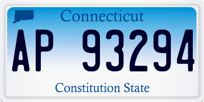 CT license plate AP93294