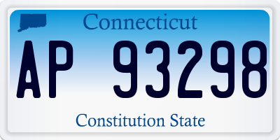 CT license plate AP93298