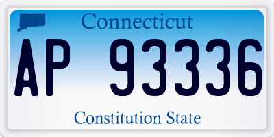 CT license plate AP93336