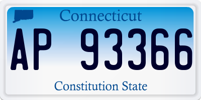 CT license plate AP93366