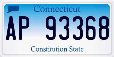 CT license plate AP93368