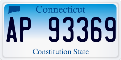 CT license plate AP93369