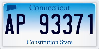CT license plate AP93371