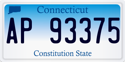 CT license plate AP93375