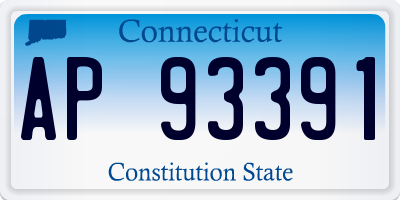 CT license plate AP93391