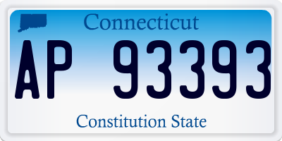 CT license plate AP93393