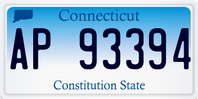 CT license plate AP93394