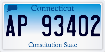 CT license plate AP93402